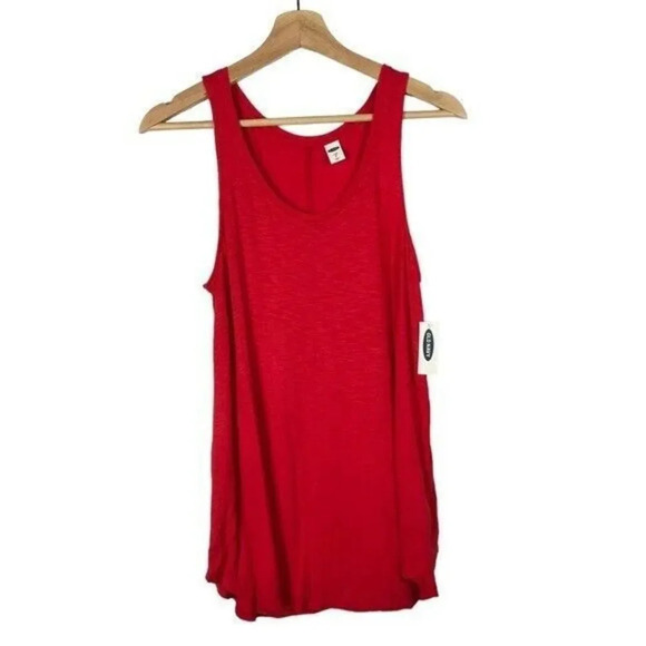 Old Navy Red Luxe Scoop Neck Tank Top S - Picture 1 of 3